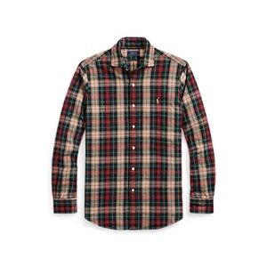 SOLD Polo Ralph Lauren mens M Medium green red plaid classic fit oxford shirt